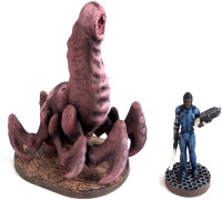 Cave Worm, 28mm Miniature 3D model