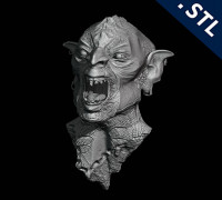Orc Head Gore 3D model