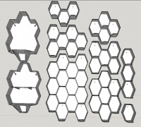 60mm Hex Shelfs 3D model