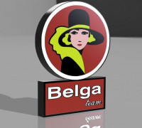 belga lamp 3D model