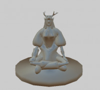 Elf druid 3D model