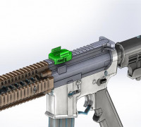 GoPro quick release for weaver rail 3D model