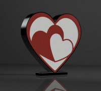 heart lamp 3D model