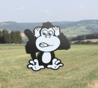 monkey lamp 3D model