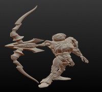 Warforged Arcane archer 3D model