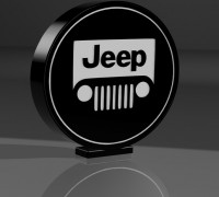 jeep lamp 3D model