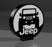 jeep lamp 3D model