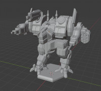 Night Wolf Battlemech 3D model