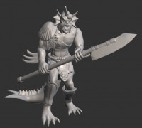 Sahuagin Deep Diver 3D model