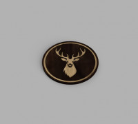 COASTER DEER 3D model