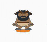 Flatminis Continued - Monster Satyr 3D model