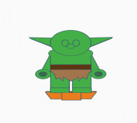 Flatminis Continued - Monster Goblin 3D model