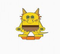 Flatminis Continued - Monster Kobold 3D model