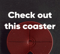 Coaster for guitar picks 3D model