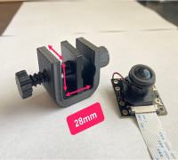 G-Clamp for Raspberry Pi Camera Mount 3D model