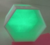 Hexagon Lightning Window Box 3D model