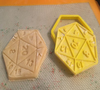 D20 Cookie Cutter 3D model