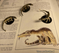 2nd Ed AD&D Basilisk 3D model