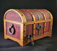 Treasure chest Version 2 - Working Lock 3D model