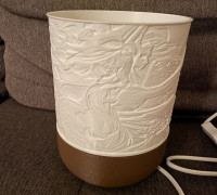 Lamp - Lithophane Base E14 3D model