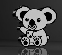 koala lamp 3D model