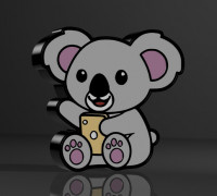 koala lamp v2 3D model