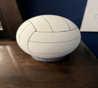 Volleyball Lamp 3D model