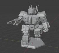 Gallowglas Battlemech 3D model