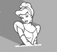 cinderella led lamp 3D model