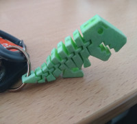 Flexi Rex with tail key chain  3D model
