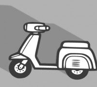 scooter led lamp 3D model