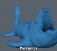 Mosasaurus (Easy print no support) 3D model