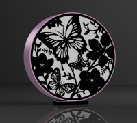 butterfly lamp 3D model