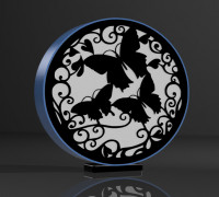 butterfly lamp 3D model