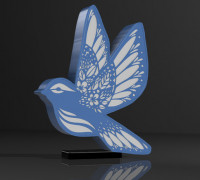 bird lamp 3D model