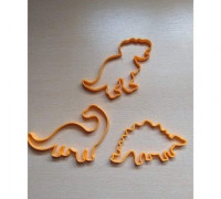 dinosaur dino cookie cutter 3D model