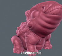 Ankylosaurus (Easy print no support) 3D model