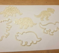 dinosaur cookie cutter 3D model