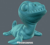 Plesiosaurus (Easy print no support) 3D model