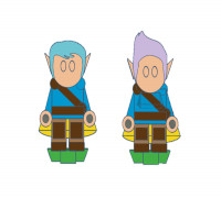 Flatminis Continued - Gnome Light Armor 3D model