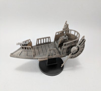 Sci-fi Pirate Skiff 3D model
