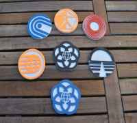 Classic Epcot Logo Coasters 3D model
