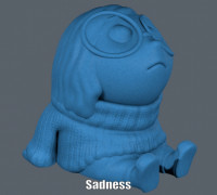 Sadness (Easy print no support) 3D model