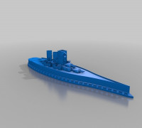 Cadia Class Battleship 3D model
