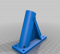 flag wall mount 20mm 3D model