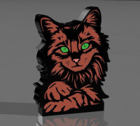 cat lamp 3D model