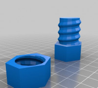 nut and bolt 3D model
