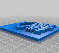 Nottingham forest plaque 3D model