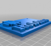 Robin ANDROID name plaque 3D model