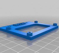 lerdge mosfet bed mount 3D model